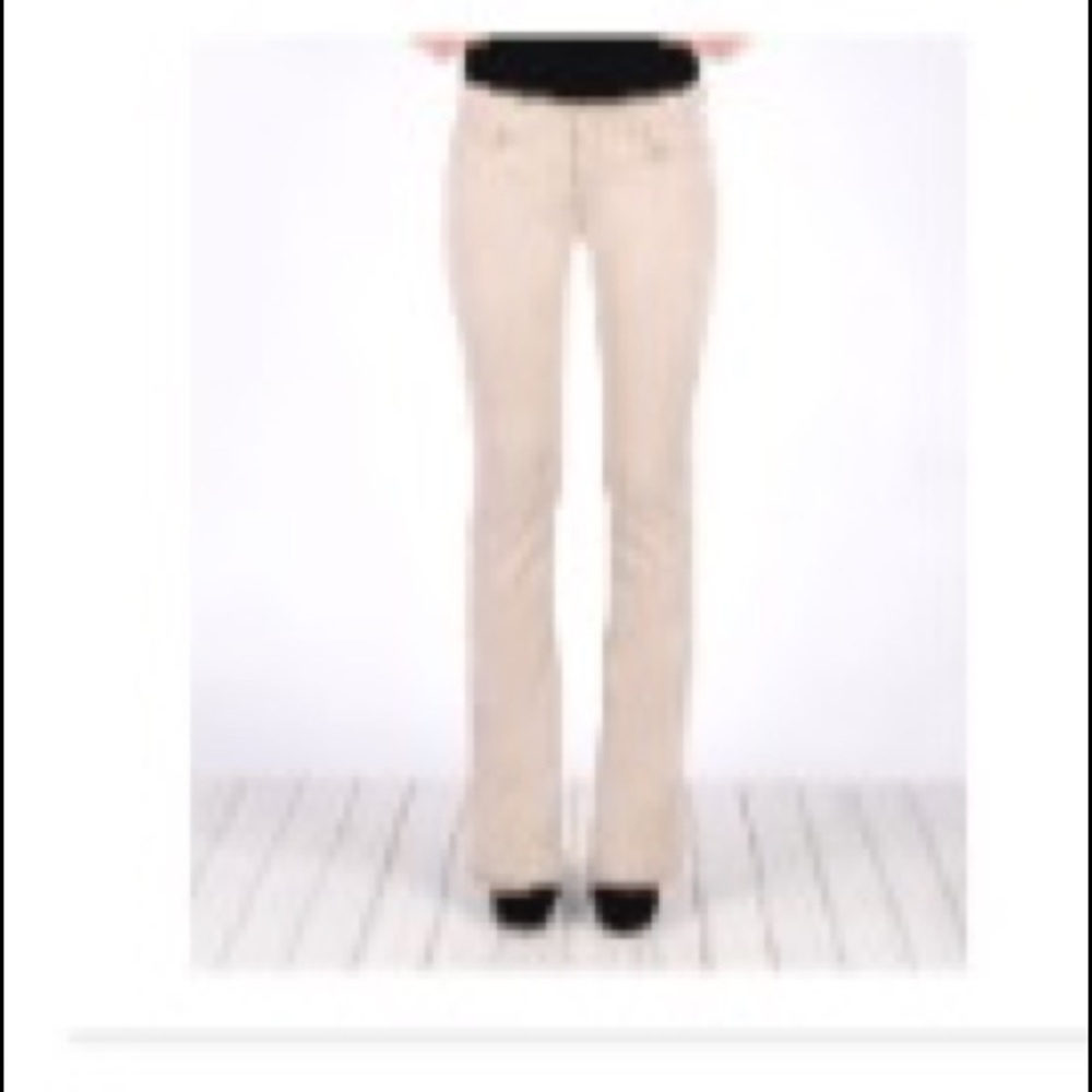 NWT Henry & Belle Micro Flare White Gold Pants 29